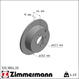 Bremsscheibe 320.3804.20
