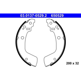 Bremsbackensatz 03.0137-0529.2 Bremsbackensatz 03.0137-0529.2