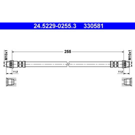 Bremsschlauch 24.5229-0255.3
