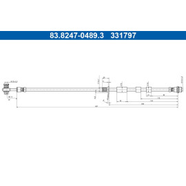 Bremsschlauch 83.8247-0489.3