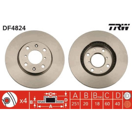 Bremsscheibe DF4824