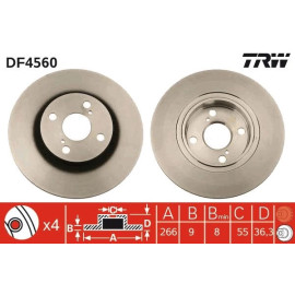 Bremsscheibe DF4560 Bremsscheibe DF4560