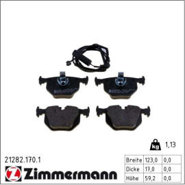 Bremsbelagsatz, Scheibenbremse 21282.170.1 Bremsbelagsatz, Scheibenbremse 21282.170.1
