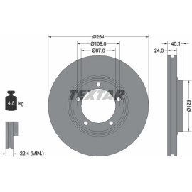 Bremsscheibe 92234500 Bremsscheibe 92234500