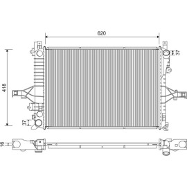 Kühler, Motorkühlung 701233