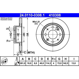 Bremsscheibe 24.0110-0308.1