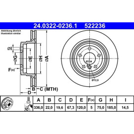 Bremsscheibe 24.0322-0236.1