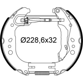 Bremsbackensatz 554948 Bremsbackensatz 554948