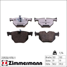 Bremsbelagsatz, Scheibenbremse 23550.970.1 Bremsbelagsatz, Scheibenbremse 23550.970.1