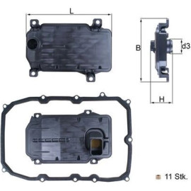 Hydraulikfilter, Automatikgetriebe HX 187KIT Hydraulikfilter, Automatikgetriebe HX 187KIT