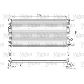 Valeo 701731 Kühler, Motorkühlung