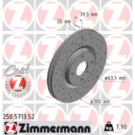 Bremsscheibe 250.5713.52 Bremsscheibe 250.5713.52