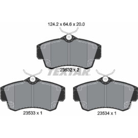 Bremsbelagsatz, Scheibenbremse 2353202 Bremsbelagsatz, Scheibenbremse 2353202