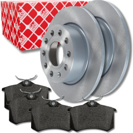 FEBI 23240 BREMSSCHEIBEN Ø253 + BELÄGE 16488 HINTEN für AUDI VW SKODA FEBI 23240 BREMSSCHEIBEN Ø253 + BELÄGE 16488 HINTEN für AUDI VW SKODA