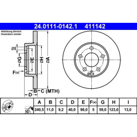 Bremsscheibe 24.0111-0142.1