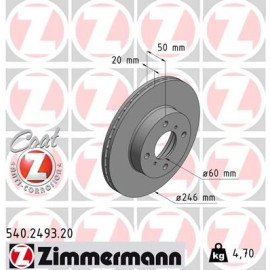 Bremsscheibe 540.2493.20 Bremsscheibe 540.2493.20