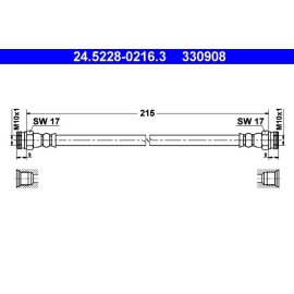 Bremsschlauch 24.5228-0216.3