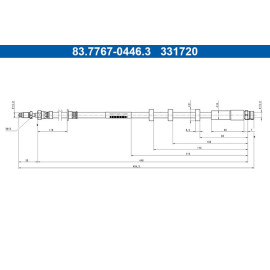Bremsschlauch 83.7767-0446.3