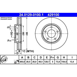 Bremsscheibe 24.0129-0100.1