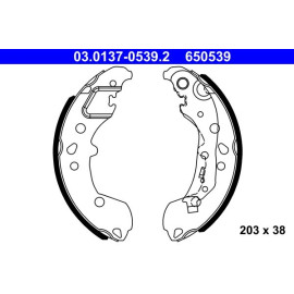 Bremsbackensatz 03.0137-0539.2