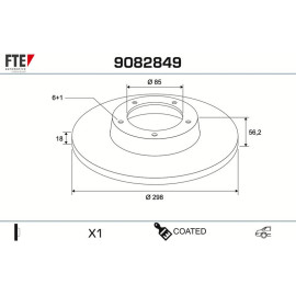 Bremsscheibe 9082849 Bremsscheibe 9082849