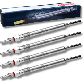 4x BOSCH 0 250 403 009 Glühkerze 4,4V M10 x 1, Drahtglühkerze, Länge: 130 mm, Duraterm 4x BOSCH 0 250 403 009 Glühkerze 4,4V M10 x 1, Drahtglühkerze, Länge: 130 mm, Duraterm