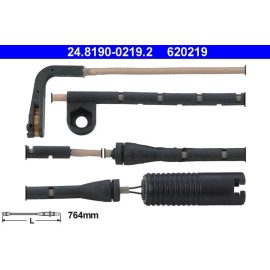 Warnkontakt, Bremsbelagverschleiß 24.8190-0219.2