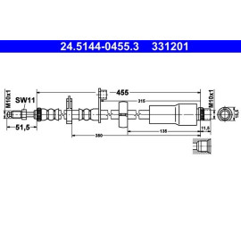 Bremsschlauch 24.5144-0455.3