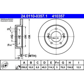 Bremsscheibe 24.0110-0357.1