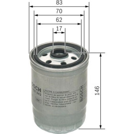 Kraftstofffilter F 026 402 043 Kraftstofffilter F 026 402 043