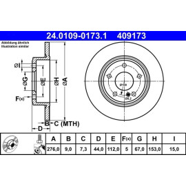 Bremsscheibe 24.0109-0173.1