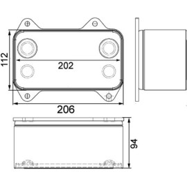 Ölkühler, Motoröl CLC 63 000P