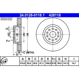 Bremsscheibe 24.0128-0118.1