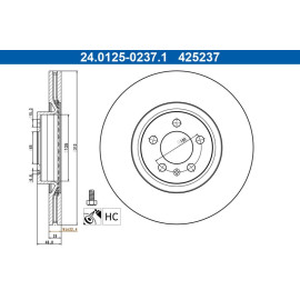 Bremsscheibe 24.0125-0237.1