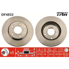 Bremsscheibe DF4933