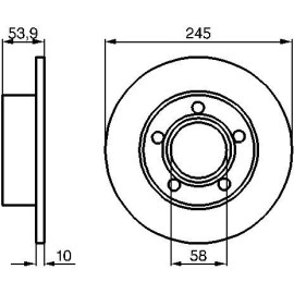 Bremsscheibe 0 986 478 461 Bremsscheibe 0 986 478 461
