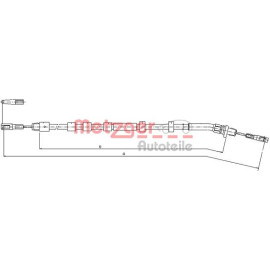 Seilzug, Feststellbremse 10.9512 Seilzug, Feststellbremse 10.9512
