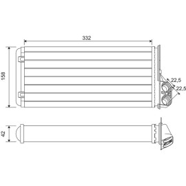 Wärmetauscher, Innenraumheizung 812170