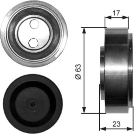 Spannrolle, Keilrippenriemen T38228 Spannrolle, Keilrippenriemen T38228
