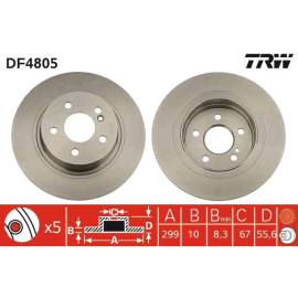 Bremsscheibe DF4805