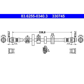 Bremsschlauch 83.6255-0340.3