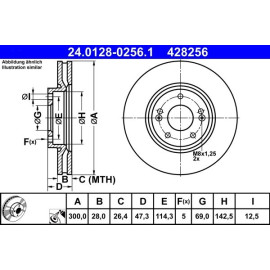 Bremsscheibe 24.0128-0256.1