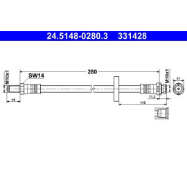 Bremsschlauch 24.5148-0280.3