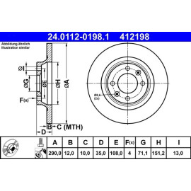 Bremsscheibe 24.0112-0198.1