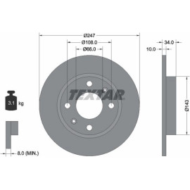Bremsscheibe 92029803 Bremsscheibe 92029803