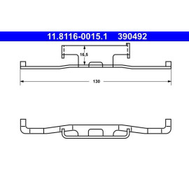 Feder, Bremssattel 11.8116-0015.1