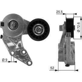 Spannrolle, Keilrippenriemen T38377