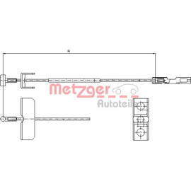 Seilzug, Feststellbremse 11.6803 Seilzug, Feststellbremse 11.6803