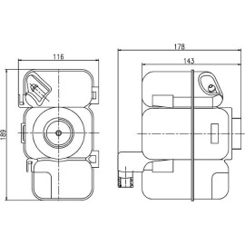Ausgleichsbehälter, Kühlmittel CRT 206 000S Ausgleichsbehälter, Kühlmittel CRT 206 000S