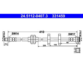 Bremsschlauch 24.5112-0407.3
